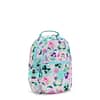 KIPLING Small Backpack (With Laptop Protection) Female Aqua Blossom Seoul S  -  I5357-7EC Kipling - Image 3