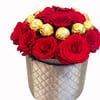 Roses With Ferrero Chocolates Dubai - Image 3