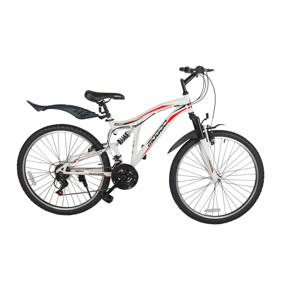Journey 24" Mountain Bike – White – Mogoo Journey 24" Mountain Bike - White Mogoo Bicycles