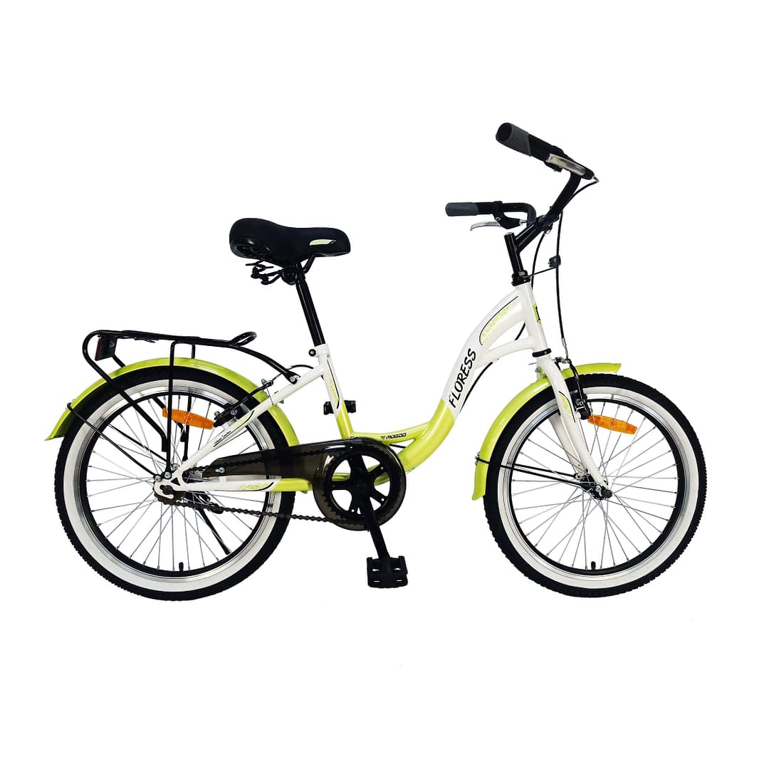 Floress 20" Teen Bike – Green – Mogoo Floress 20" Teen Bike - Green Mogoo Bicycles