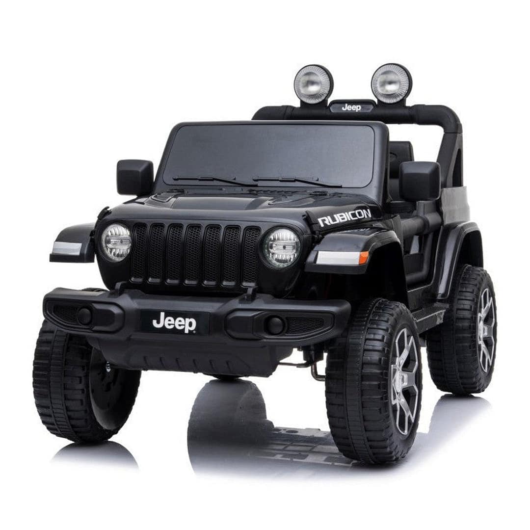 Jeep Kids Rubicorn 2 Seater Electric Car - Black (12V) Jeep Electric Car