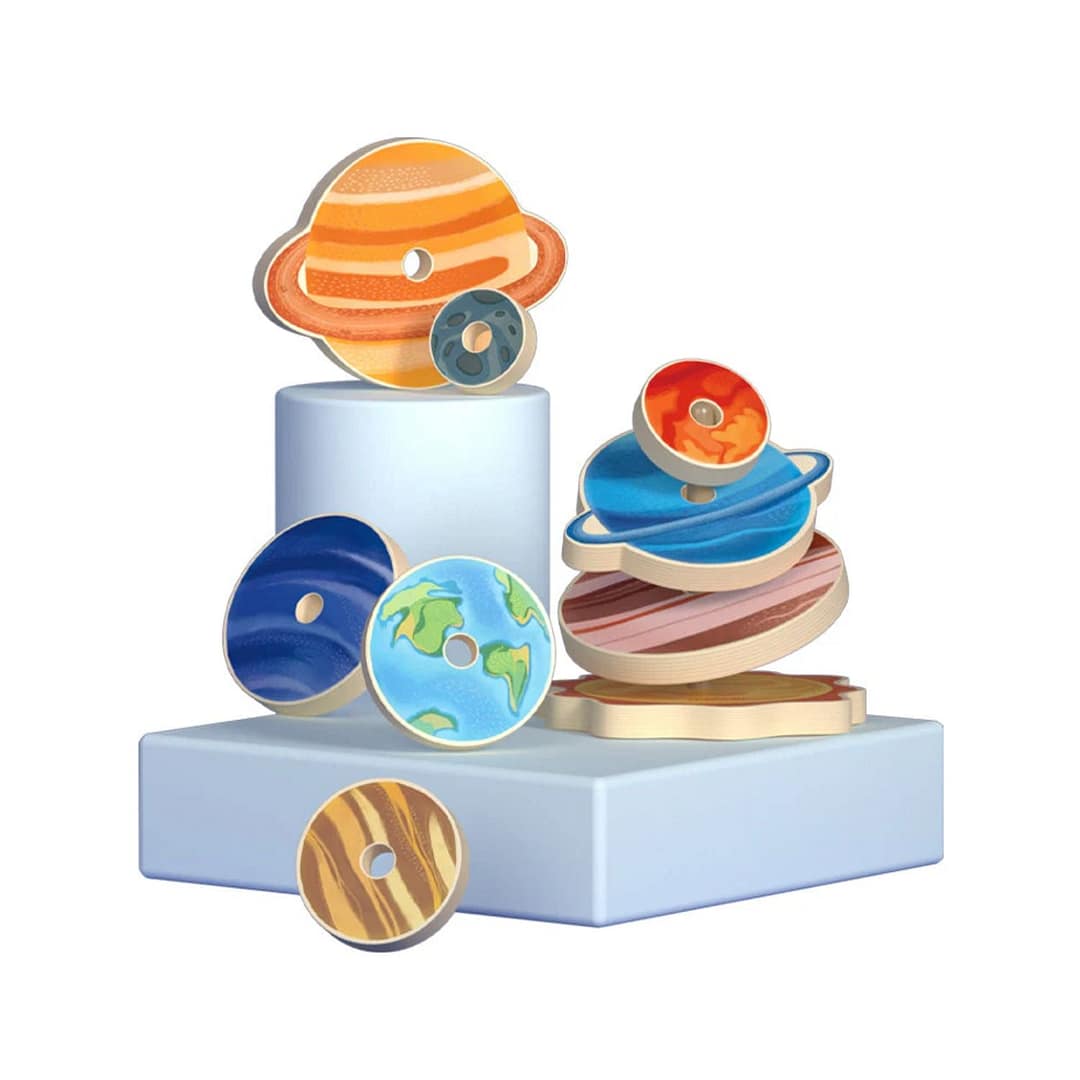 Stacking Toy – Planets – Mideer Stacking Toy - Planets Mideer Early Education