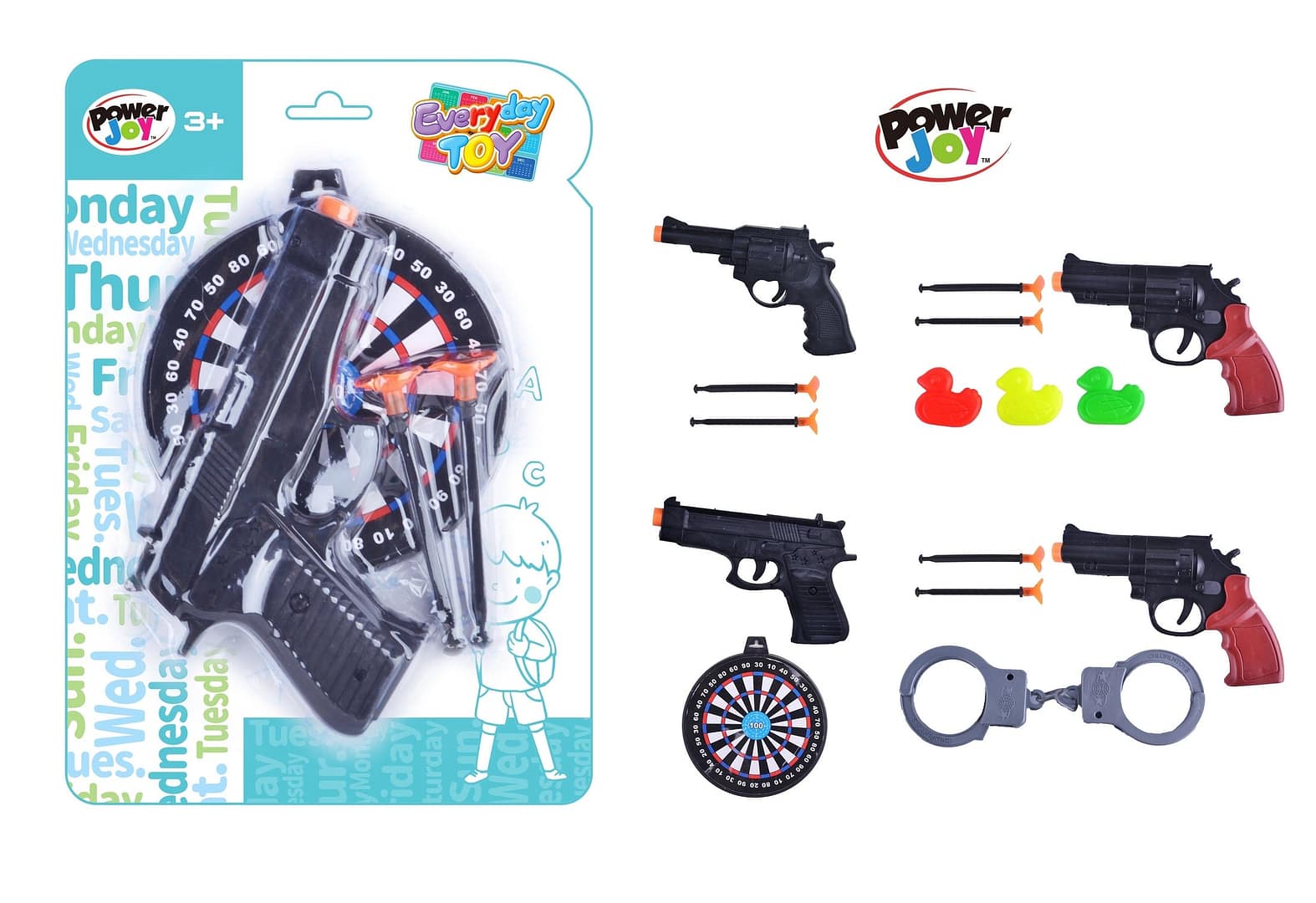 Power Joy Everyday Toy Police Roleplay Set Assorted (Style and Color May Vary) Power Joy Toys