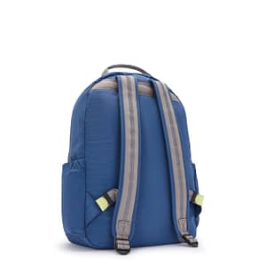 KIPLING Large Backpack Unisex Fantasy Blue Bl Seoul  -  I5140-8FB Kipling