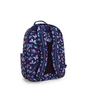 KIPLING Large Backpack with Separate Laptop Compartment Female Butterfly Fun Seoul College  -  I7973-F5K Kipling