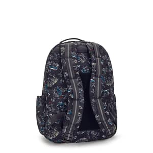 KIPLING Large Backpack with Separate Laptop Compartment Unisex Jungle Fun Race Seoul College  -  I7973-TJ3 Kipling