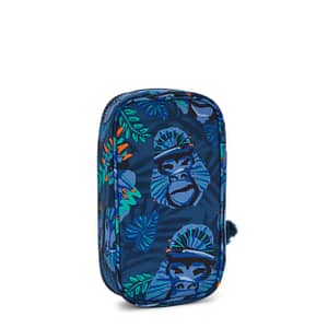 KIPLING Medium pencase Unisex Blue Monkey Fun 50 Pens  -  I3707-8HJ Kipling