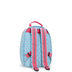 KIPLING Small Backpack (With Laptop Protection) Female Dreamy Geo C Seoul S  -  I5357-D1W Kipling