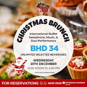 Christmas day brunch at Via Brasil Christmas Events