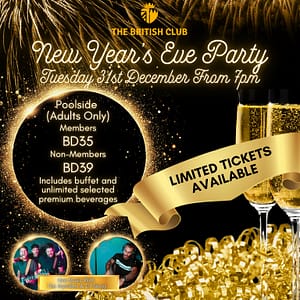 New Year's Eve Party at The British Club New Years Eve Events