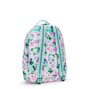 KIPLING Large backpack (with laptop compartment) Female Aqua Blossom Seoul Lap  -  I5816-7EC Kipling