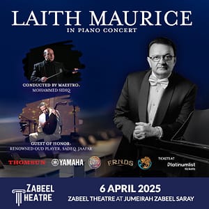 Laith Maurice Michel Piano Concert at Zabeel Theatre in Dubai Classical Events