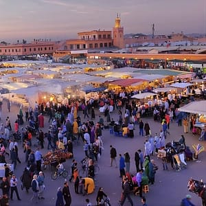 Night life in Marrakech at Hôtel Restaurant Café de France
