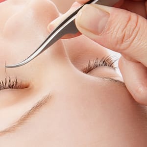 Full Set Of One By One Eyelash With Thick Look Dubai