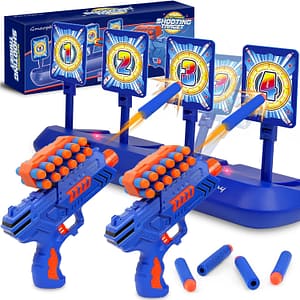 2 Foam Launchers In Playset, 8 Foam Darts, 4 Targets – Hi 5 Toys 2 Foam Launchers In Playset