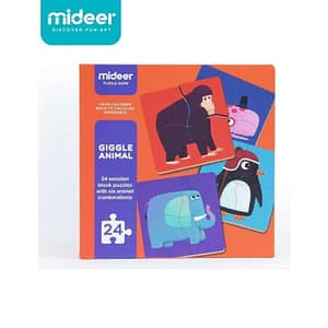 6 Happy Animal Wooden Puzzles – 4 Pcs – Mideer 6 Happy Animal Wooden Puzzles - 4 Pcs Mideer Jigsaw Puzzles