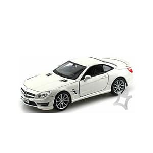 Bburago 1:24 Plus Mercedes-Benz SL 65 AMG Metallic White Diecast Model – Bburago Bburago 1:24 Plus Mercedes-Benz SL 65 AMG Metallic White Diecast Model Bburago Cars & Toys