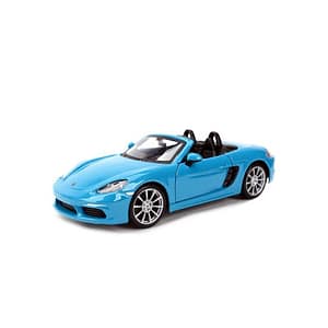 Bburago 1:24 Scale Porsche 718 Boxster – Blue – Bburago Bburago 1:24 Scale Porsche 718 Boxster – Blue Bburago Cars & Toys