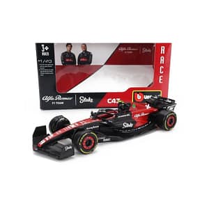 Bburago Alfa Romeo F1 C43 #24 Guanyu Zhou Season 2023 Black Red 1:43 Scale Diecast Model – Bburago Bburago Alfa Romeo F1 C43 #24 Guanyu Zhou Season 2023 Black Red 1:43 Scale Diecast Model Bburago Cars & Toys