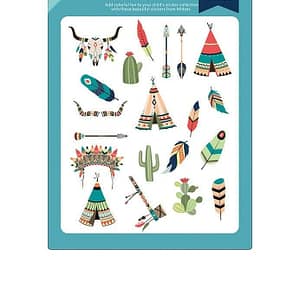 Colorful Stickers – American Indian – Mideer Colorful Stickers - American Indian Mideer Art & Craft