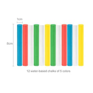 Dino Water Based Chalk – 12 Pcs – Mideer Dino Water Based Chalk - 12 Pcs Mideer Art & Craft