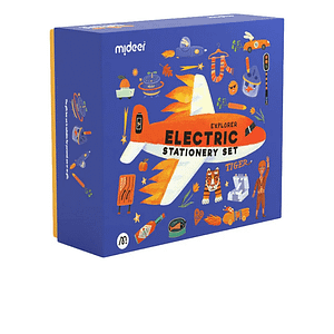 Electric Stationery Set – Blue – Mideer Electric Stationery Set - Blue Mideer Early Education