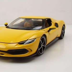 Ferrari 296 GTB Yellow 1:18 Diecast Model Car by Bburago – Bburago Ferrari 296 GTB Yellow 1:18 Diecast Model Car by Bburago Bburago Cars & Toys