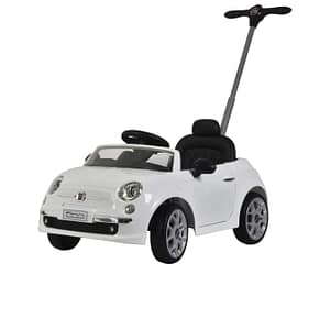 Fiat 500 Handle Push Car – White – Fiat Fiat 500 Handle Push Car - White Fiat Push Car