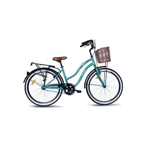 Fiesta 24" City Bike – Green – Mogoo Fiesta 24" City Bike - Green Mogoo Bicycles