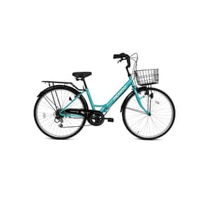 Fusion 26" Folding City Bike – Green – Mogoo Fusion 26" Folding City Bike - Green Mogoo Bicycles