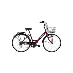Fusion 26" Folding City Bike – Maroon – Mogoo Fusion 26" Folding City Bike - Maroon Mogoo Bicycles