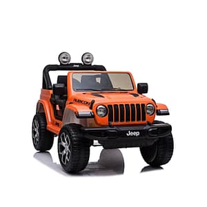 Jeep Kids Rubicorn 2 Seater Electric Car – Orange (12V) – Jeep Jeep Kids Rubicorn 2 Seater Electric Car - Orange (12V) Jeep Electric Car