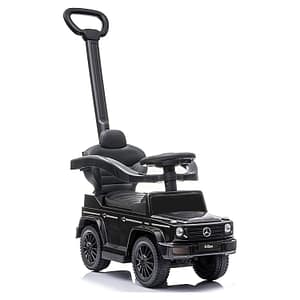 Mercedes G Wagon 3-in-1 Handle Push Ride-On Car – Black – Mercedes Mercedes G Wagon 3-in-1 Handle Push Ride-On Car - Black Mercedes Push Car