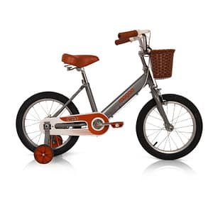 Retro 16-Inch Kids Bike – Grey – Mogoo Retro 16-Inch Kids Bike - Grey Mogoo Bicycles