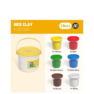 Rice Clay Bucket – 6 Colors – Mideer Rice Clay Bucket - 6 Colors Mideer Art & Craft