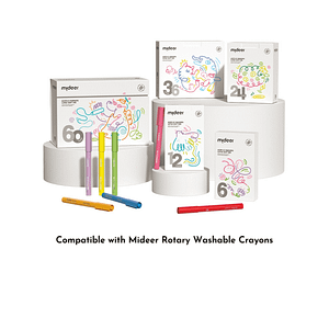 Rotary Crayon Refills – 12 Colors – Mideer Rotary Crayon Refills - 12 Colors Mideer Early Education