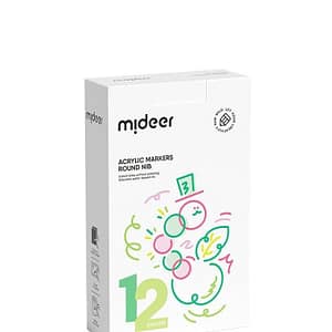 Round Nib Acrylic Markers – 12 Colors – Mideer Round Nib Acrylic Markers - 12 Colors Mideer Early Education