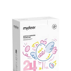 Round Nib Acrylic Markers – 24 Colors – Mideer Round Nib Acrylic Markers - 24 Colors Mideer Early Education