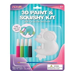 Sew Star – 3D Paint And Squishy Kit – Sloth – Sew Star Sew Star - 3D Paint And Squishy Kit - Sloth Sew Star Art & Craft