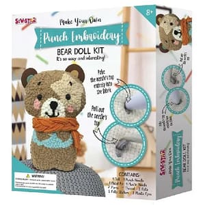 Sew Star – Punch Handmade Crochet Embroidery Bear Doll Kit – Sew Star Sew Star - Punch Handmade Crochet Embroidery Bear Doll Kit Sew Star Art & Craft