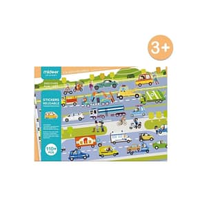 Transportation Reusable Stickers – Mideer Transportation Reusable Stickers Mideer Art & Craft