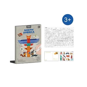 Traveller Coloring Poster – North America – Mideer Traveller Coloring Poster - North America Mideer Art & Craft