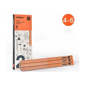 Triangular Pencil 2B – 6 Pcs – Mideer Triangular Pencil 2B - 6 Pcs Mideer Early Education