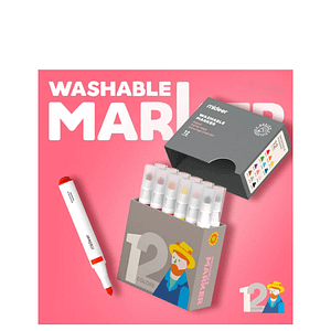 Washable Markers – 12 Colors – Mideer Washable Markers - 12 Colors Mideer Art & Craft