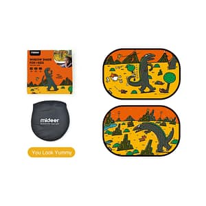 Window Shade For Kids - Dinosaur (Pack Of 2) Mideer Travel