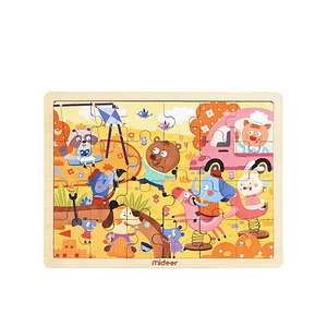 Wooden Puzzle Board – Carnival (24 Pcs) – Mideer Wooden Puzzle Board - Carnival (24 Pcs) Mideer Jigsaw Puzzles