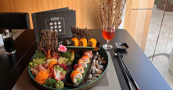 Sushi And Sashimi At Cafe Sushi At 4* Two Seasons Hotel Dubai
