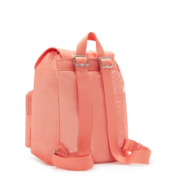KIPLING Small Drawstring Backpack with Front Pockets Female Peach Glam Anto S  -  I7751-S7W Kipling
