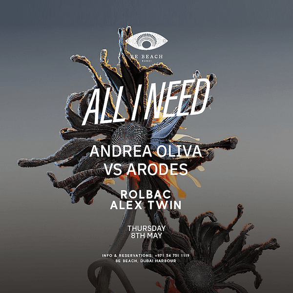Andrea Oliva at Be Beach in Dubai Nightlife