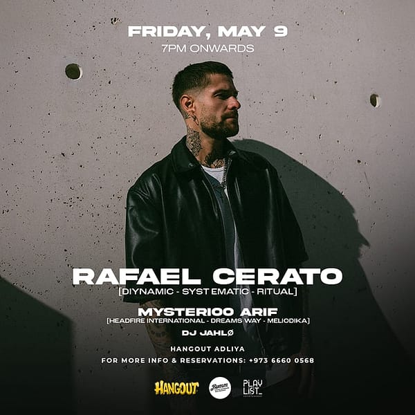 Rafael Cerato (Diynamic/Systematic/Ritual) live in Bahrain Nightlife